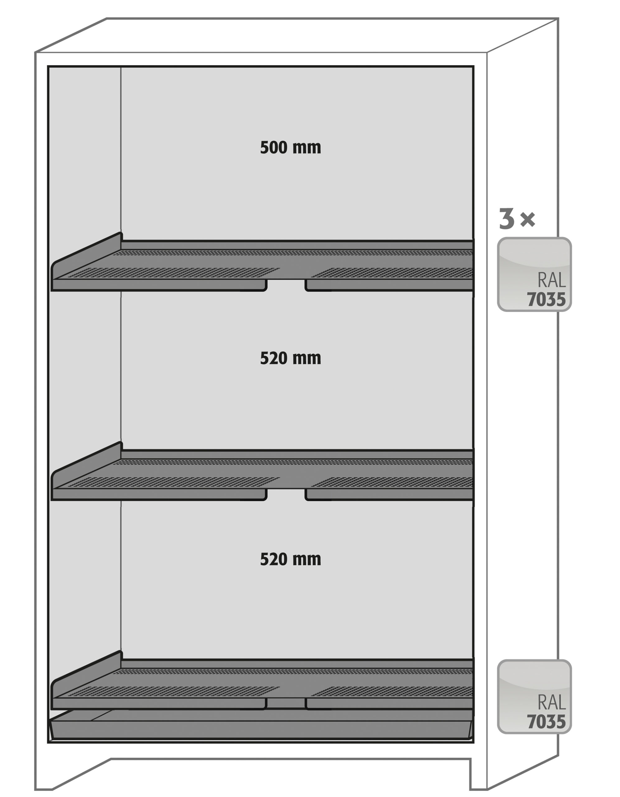 Brannklassifisert batteriskap SLA S1200 PRO - Bilde 10