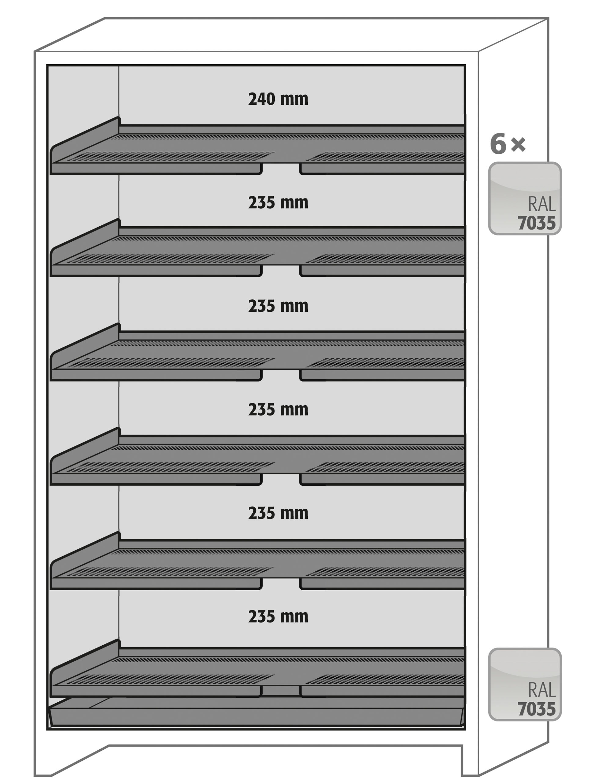 Brannklassifisert batteriskap SLA S1200 PRO - Bilde 8