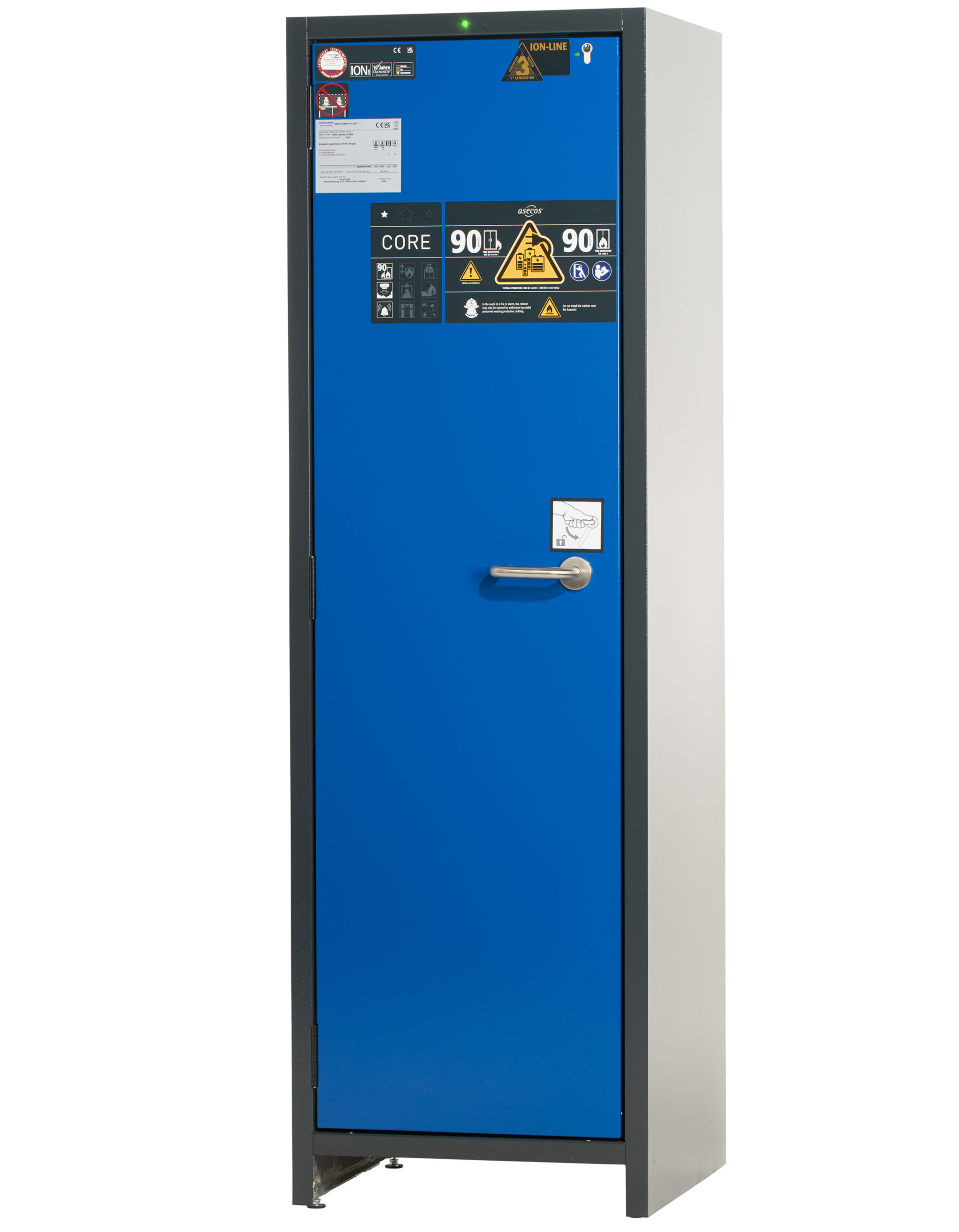 Brannklassifisert batteriskap SLA C600 med 16 ladeuttak - Bilde 2