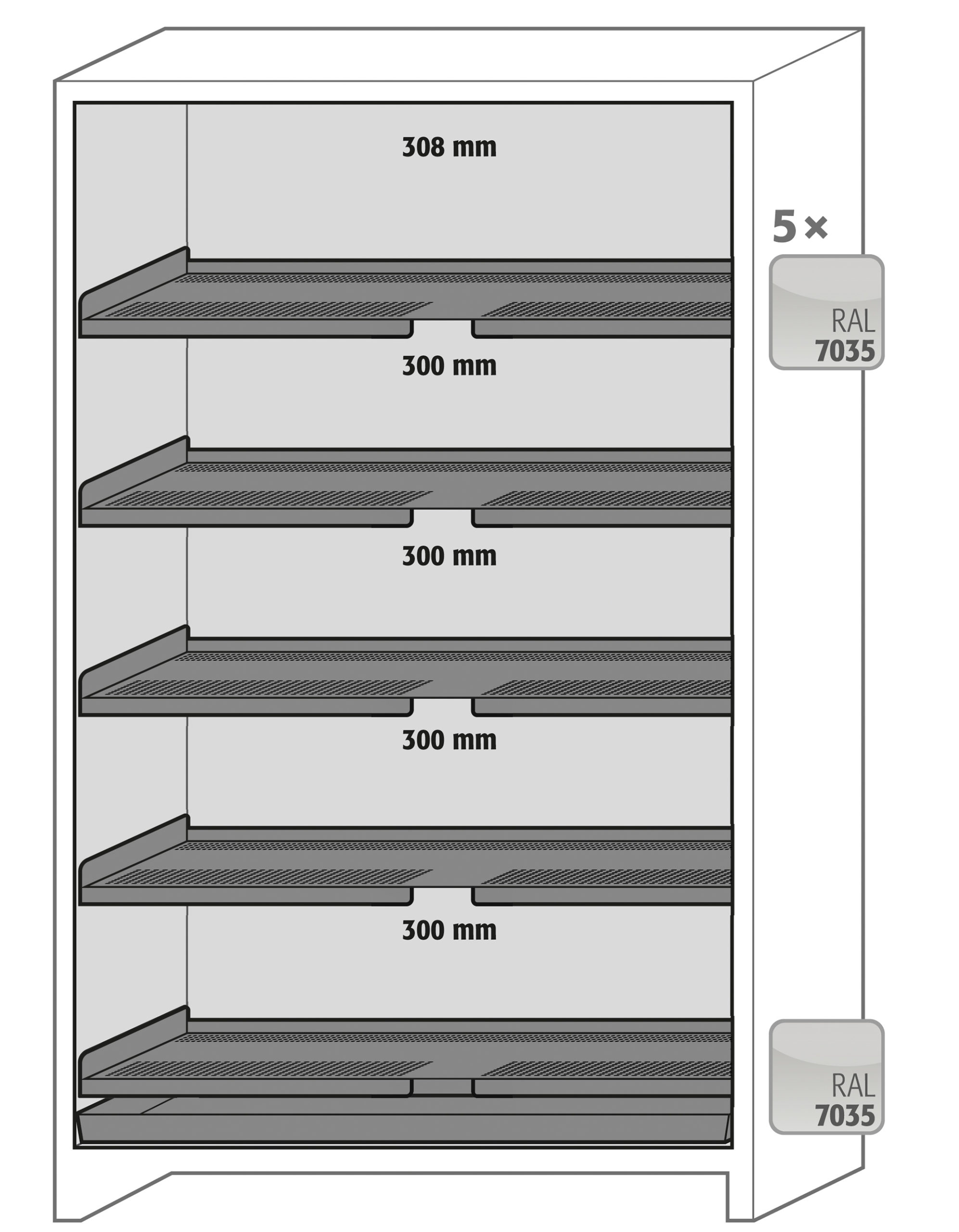 Brannklassifisert batteriskap SLA S1200 - Bilde 5