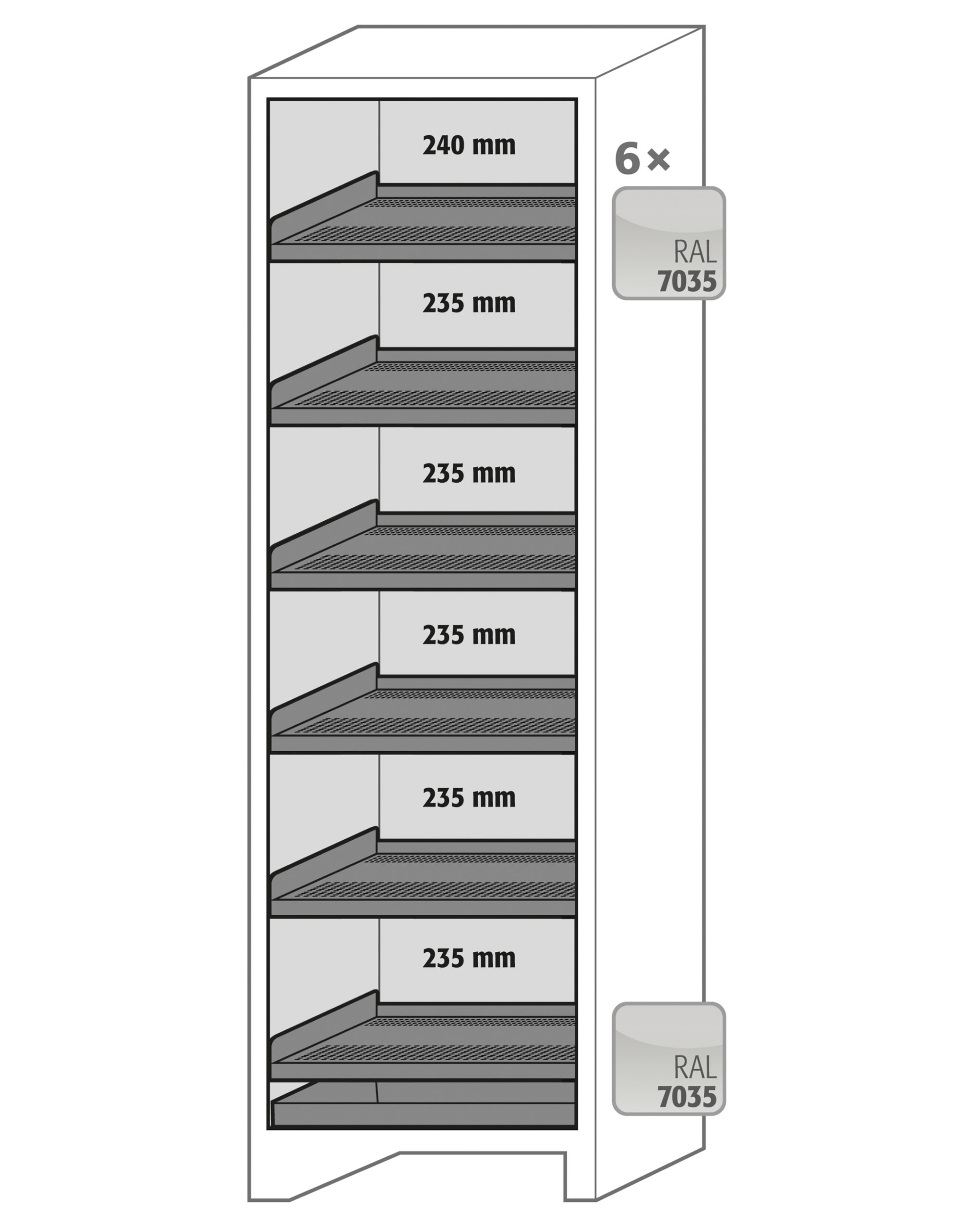 Brannklassifisert batteriskap SLA S600 - Bilde 5